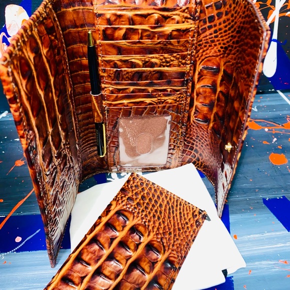 Brahmin Envelope Trifold Checkbook Wallet - Picture 12 of 16